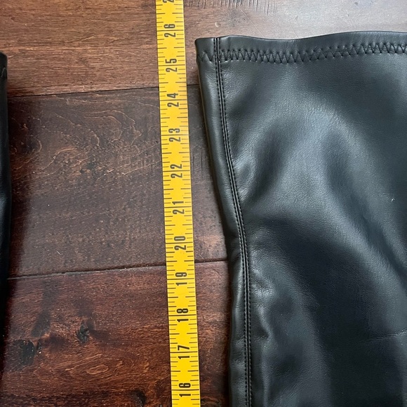 ZARA | Boots Black Above The Knee Moto Style - Picture 7 of 13